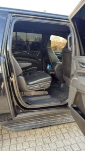 Spacious limo interior for passengers